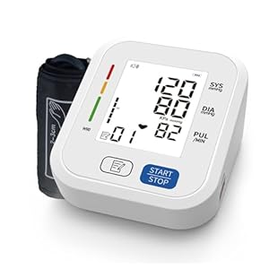 IndoTeam Blood Pressure Monitors Large Cuff - 22-52cm Cuffs - Blood Pressure Machine with Cuff for Upper Arm - Heart Rate Hypertension Monitor for Home Use - Blood-Pressure Monitor with LCD Display