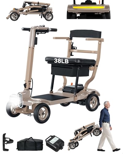 Lightweight 4-Wheel Electric Mobility Scooter for Adults