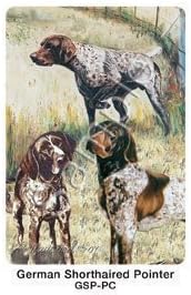 Best Friends Playing Cards, by Ruth Maystead - German Shorthaired Pointer