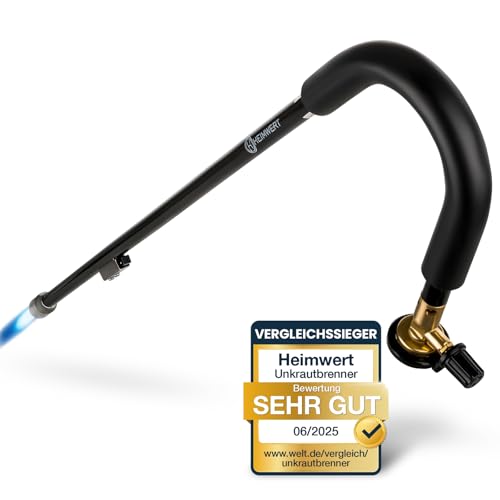HEIMWERT Unkrautvernichter Unkraut Brenner Set -TESTURTEIL SEHR...