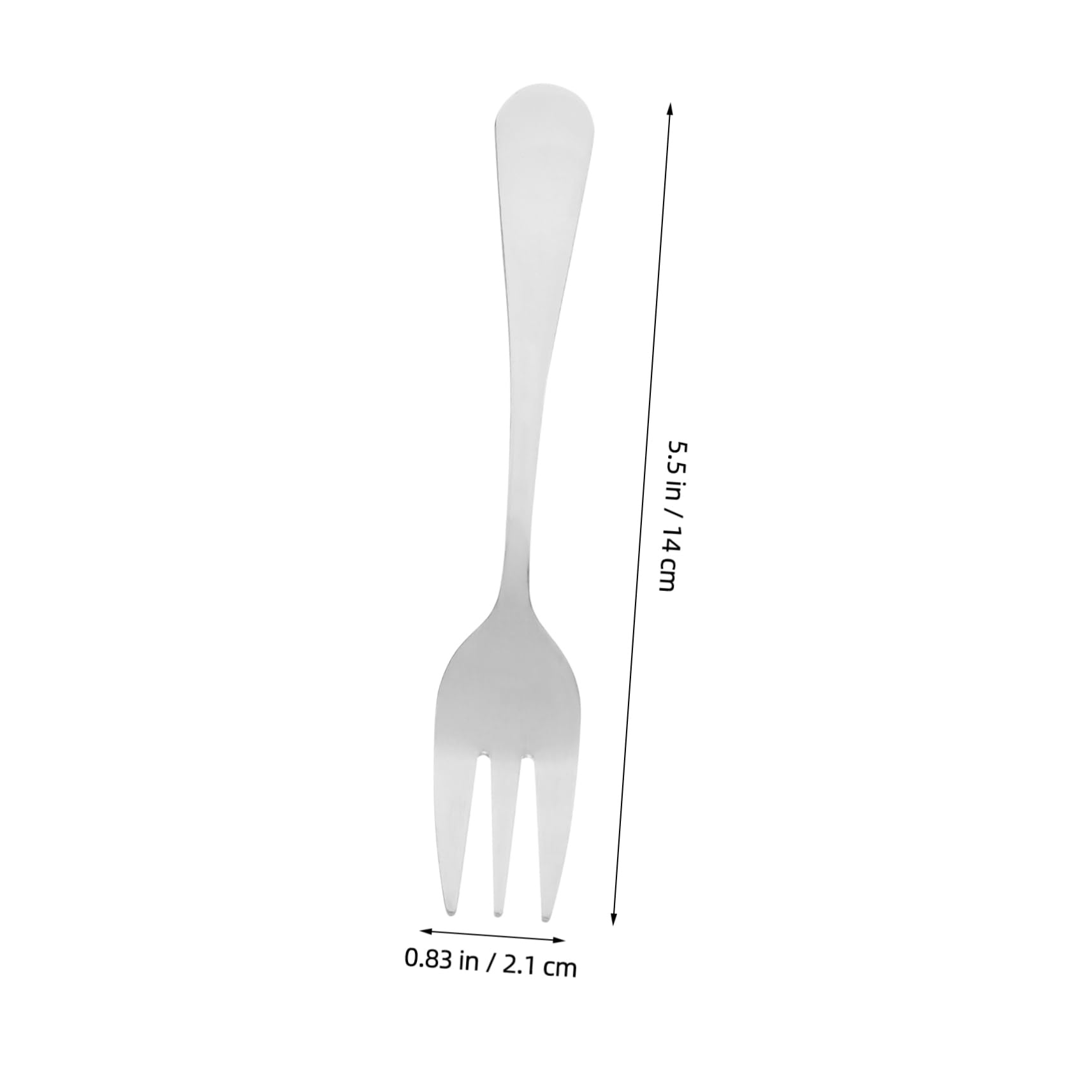 Cabilock 6pcs Appetizer Forks for Salads Cakes and Dips Elegant Silverware with Comfortable Grip for Home and Commercial Use