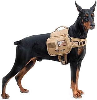 FUTESI Dog Backpack,Dog Hiking Backpack,Hound Dog Saddle Bag for Travel Camping Hiking,Suit Medium/Large Dog with Adjustable Strap/Side Pockets.