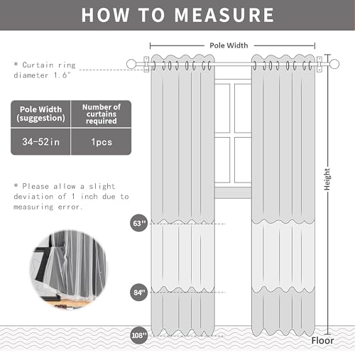 Image of XiDi Black Curtains for Bedroom 2 Panel Set, Blackout Curtains for Girls Bedroom Decor, Star Hollow Out Drapes for Kids Room, Double Layer Window Treatment for Living Room 52x84 Inches Long
