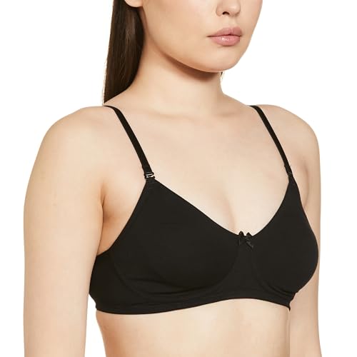 Image of Van Heusen Women's Everyday Cotton Bra|Medium Coverage|Non Padded|Non Wired|Seamless Moulded Cups|Anti Bacterial Tech| Keeps you Fresh|Sweat Absorbent|No Slip Soft Straps|Detachable Straps|Style 11001