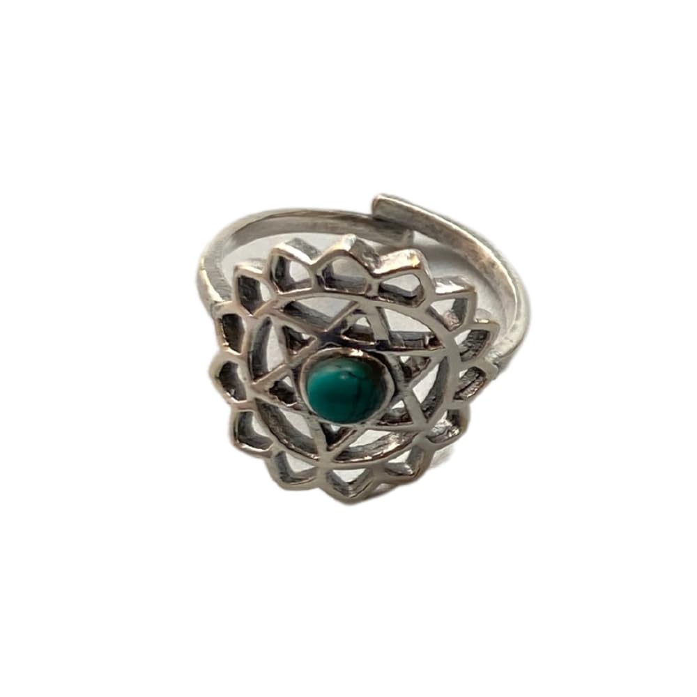 VIE Heart Chakra Ring, Turquoise