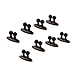 Produktbild WINOMO 8 Stücke Auto Kabel Clip Auto Ladegerät Halterungen Kabelbinder Halter Auto Kabel Veranstalter Schreibtisch Wand Kabel Draht Clips (Schwarz)