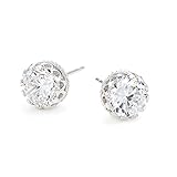 Gift from New York ピアス レディース 1ct 14金 ホワイトゴールド 大粒 1カラット 一粒ピアス 金属アレルギー対応 女性 プレゼント