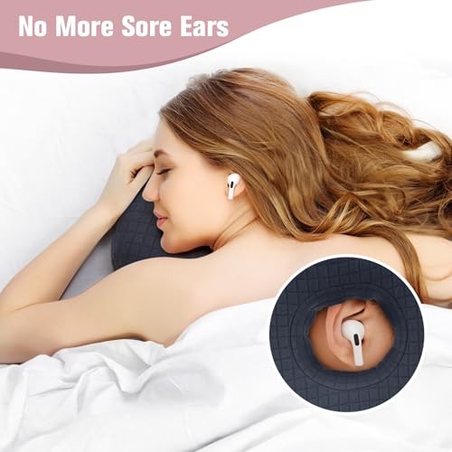 Ear Piercing Pillow for Side Sleepers, Ear Pillows with Holes for Pain, Earring Inflammation Pressure Sores, Cotton Earring Pillow for CNH Side Sleepers