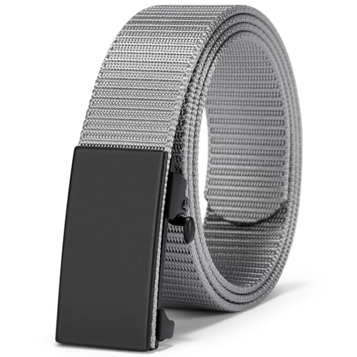 Image of BOSTANTEN Ratchet Web Belt Men, Nylon Golf Adjustable Work Men's Belt with Casual Pants