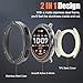 [2 in 1]BEARDDO Metal Case for Amazfit Active 2 Smartwatch 44mm, Stainless Steel Bezel & TPU Back Cover with Cleaning Cloth Accessories, Rugged Shockproof Protective Case for Active 2 Round Dark Gray