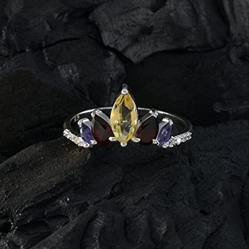 Bague originale multi CZ en argent 925, le cadeau idéal - 4