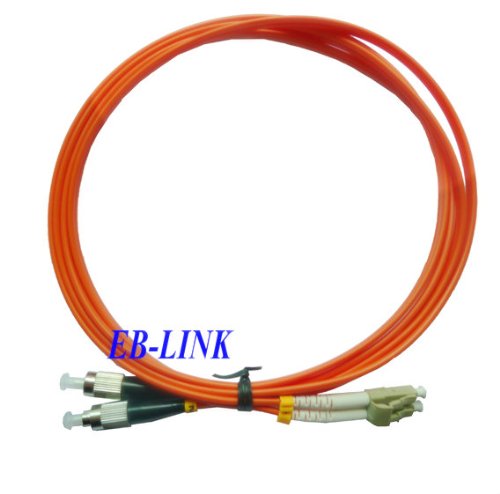 EB-LINK 3M 9.8ft LC to FC OM1 Fiber Cable Optic Patch Cord Jumper Duplex Multi-Mode 62.5/125 LC-FC,3Meters,Orange