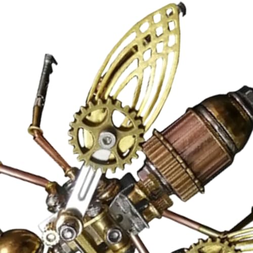 Bloques de construcción de metal para armar un insecto en modelo 3D tridimensional 4