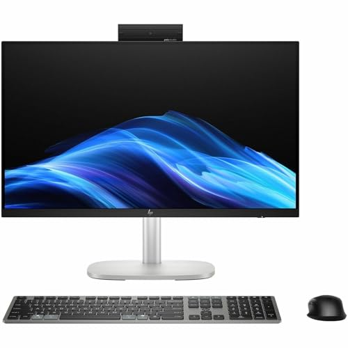 Image of HP EliteStudio 8 AiO G1i All-in-One Computer - Intel Core Ultra 7 265 - vPro Technology - 32 GB - 1 TB SSD - 23.8 inch Full HD Touchscreen - Desktop - Pike Silver - Intel Q870 Chip - 1920 x 1080 - Windows