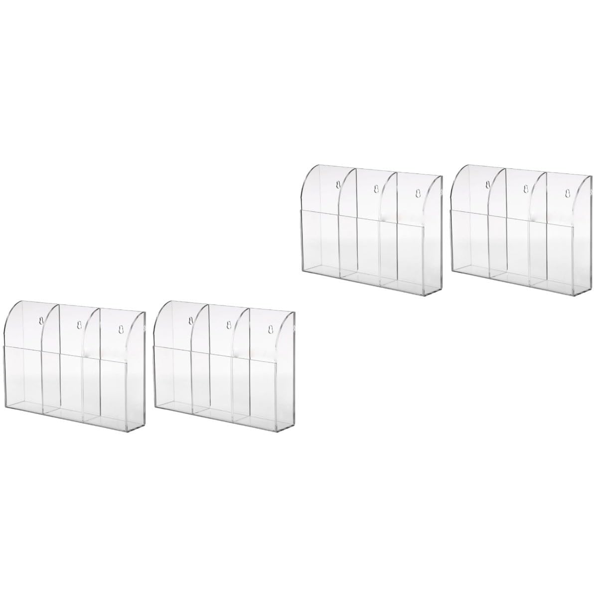STOBAZA 2juegos Soporte De Pared Para Mandos Distancia De Acrílico Transparente Organizador De Almacenamiento Para Oficina y Hogar Para Teledirigidos Llaves y Tarjetas