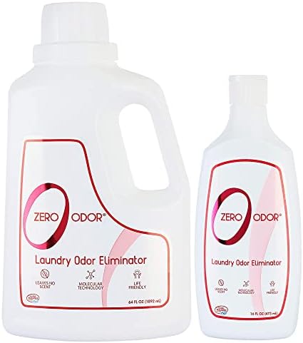 Zero Odor – Laundry Odor Eliminator & Deodorizer Bundle- Great for Pet Bedding & Sweaty Workout Clothes -(16 & 64-Ounce) Zero Odor – Laundry Odor Eliminator & Deodorizer Bundle- Great for Pet Bedding & Sweaty Workout Clothes -(16 & 64-Ounce)