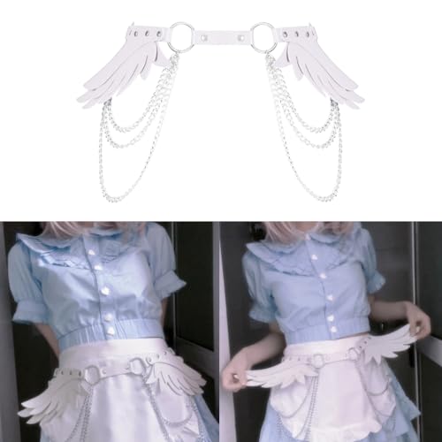 Adult Waist Belt With Wing Light Luxurious Personality PU Waist Belts For Women Coat Dress Decors2