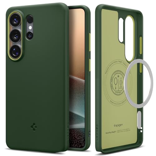 Image of Spigen Nano Pop MagFit | Samsung Galaxy S26 Ultra Case [Mil-Grade Certified Drop Protection] Galaxy S26 Ultra Back Cover | TPU+PC - AVO Green