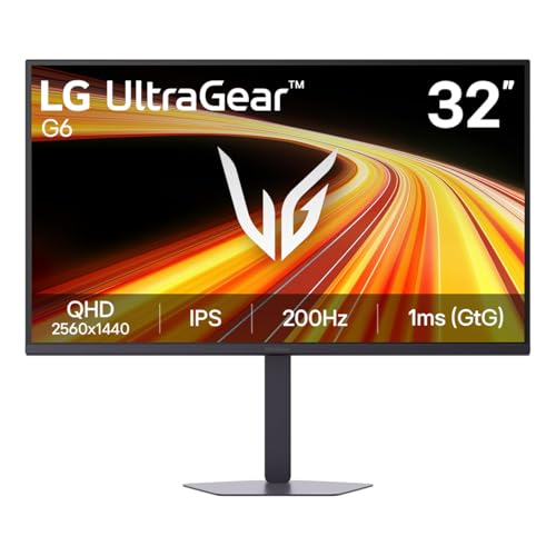 Image of LG 32G620B-B 32-inch Ultragear QHD (2560 x 1440) IPS Gaming Monitor, 200Hz, 1ms, NVIDIA G-Sync Compatible, AMD FreeSync Premium, HDR10, HDMI, DisplayPort, Tilt /Height /Swivel /Pivot Stand, Black