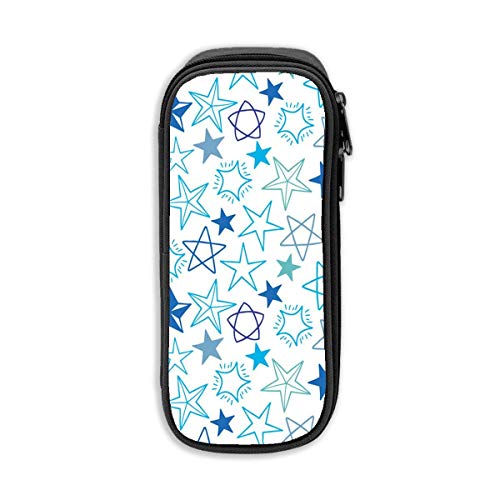 Preisvergleich Produktbild Blue Stars Pencil Pen Case Beuteltasche Student Stationery Office Kosmetische Schminktasche Aufbewahrung Schwarz