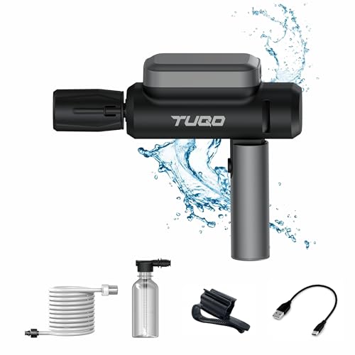 TUQO Cordless Pressure Washer | 4000mAh Rechargeable Battery | Ty...