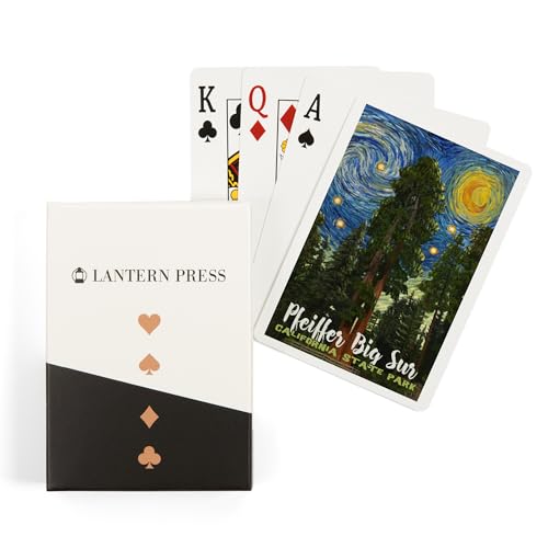Lantern Press Big Sur Baraja de Póker, 52 cartas