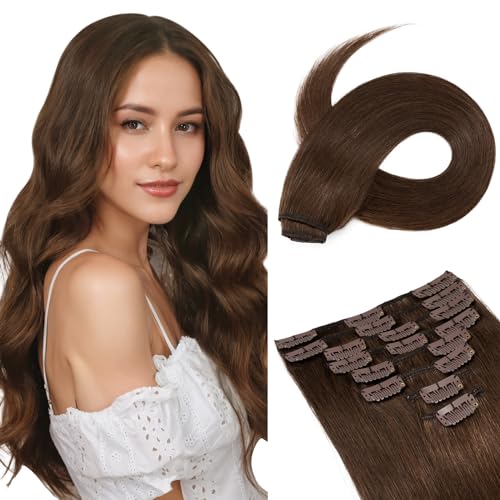 Image of Benehair Clip in Hair Extensions Real Human Hair, Blonde Hair Extensions Clip in Human Hair for Women, Long Straight, Remy Natural, Full Head 8pcs 10inch #613 Bleach Blonde