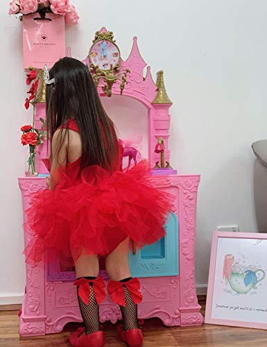 Image of Girls' Camisole Dance Tutu Leotard with Fluffy 4-Layers Ballet Dress for Ballerina (18 Months - 7 Years)