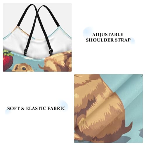 Girl's One Piece Swimsuit Squirrel Strawberry Beach Bathing Swimwear3