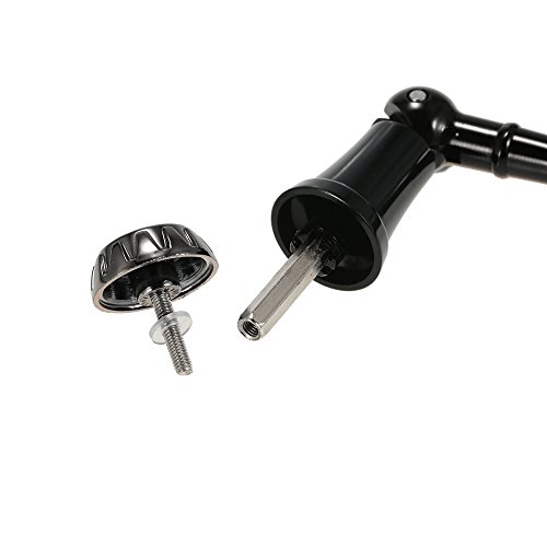 Cabo de molinete de pesca, Andoer Manopla rotativa em liga de alumínio, alça elétrica dobrável para