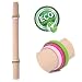 Donxote Hand Crafted Design French Rolling Pin Wood Perfect for Baking Dough Pizza Pie Cookies Rolling Pins 15 Inches