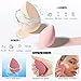 Makeup Sponges Set - Beauty sponges Blending Blenders with 1 Holder and Egg Case, Flawless for Cream, Powder and Liquid (Pink, 4Pcs+1Holder+ case)