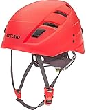 Edelrid Zodiac Red Climbing Helmet with Ventilation Feature, Detachable, Washable Padding - 359 G (CE 0123)
