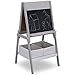 Delta Children MySize Kids Double-Sided Storage Easel -Ideal for Arts & Crafts, Drawing, Homeschooling and More - Greenguard Gold Certified, Grey