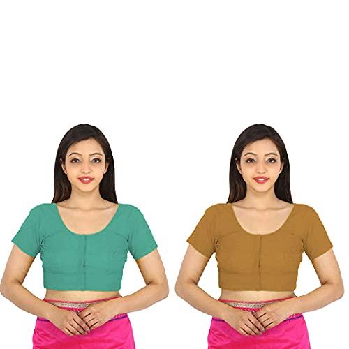 Image of Namita Women's Rubia Cotton Solid Half Sleeve Blouse