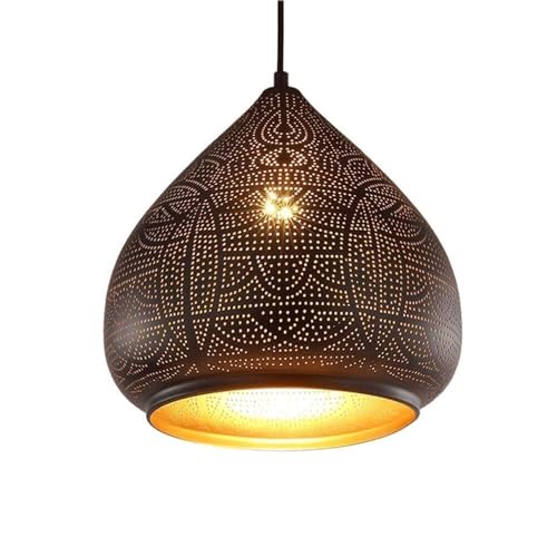 Lampe suspendue de café pour une ambiance rétro et chaleureuse en fer