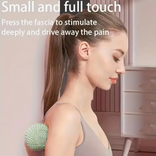 1 unidad de bola de masaje pequeña para todo el cuerpo: ideal para manos, piernas y pies, relajación, yoga y pilates. Regalo perfecto de autocuidado para hombres y mujeres, color verde miniatura 4