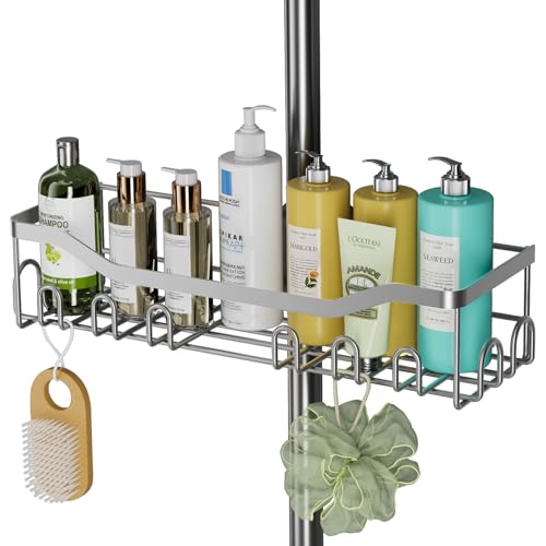 Barra de ducha sin taladros aceros inoxidables tamaño y capacidad grandes para barras de ducha de 18 mm a 25 mm