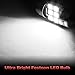 Yorkim 28mm De3175 LED Bulb White Super Bright Festoon 28mm 29mm bulb Error Free CANBUS 6-SMD 2835 Chipsets For Interior Lights, DE3022 3175 3022 LED Bulb - Pack of 2
