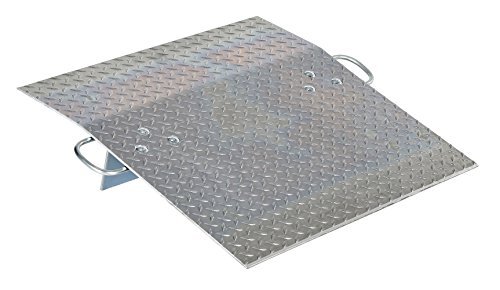 Vestil A-3030 Hand Truck Dockplate, Aluminum, 500 Lbs Capacity, 30" Length, 30" Usable Width, 1/4" Thick #TOP8