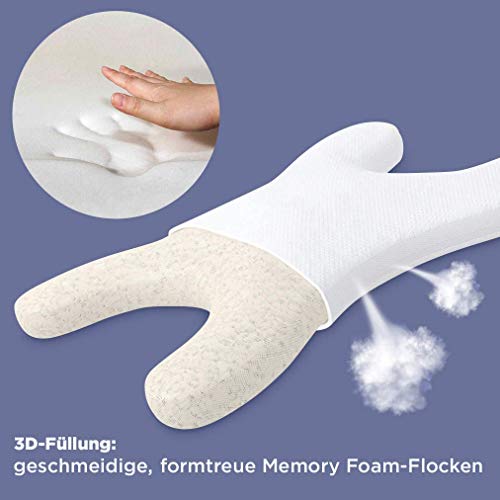 Lelekka Mantra slaapkussen tegen slaaprimpels voor buikslapers en zijslapers incl. 2 hoezen met lavendel- en aloë vera… - Afbeelding 5