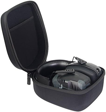 caseling Hard Case Fits Howard Leight by Honeywell Impact Pro Sound Amplification Electronic Shooting Earmuff (R-01902) - Includes Mesh Pocket for Accessories.