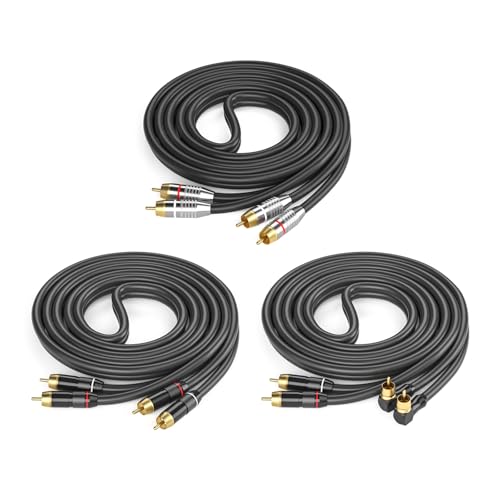 Cable estéreo macho macho con conectores de oro para conectar amplificadores y HDTV 3