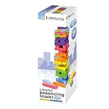 Photo Gallery igroteco® torre di equilibrio in legno – gioco di abilità per adolescenti e adulti dai 14 anni in su: promuove la concentrazione, la logica e il divertimento nel gruppo