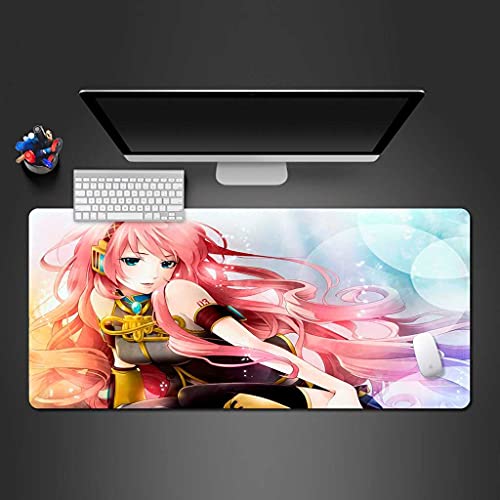 Tapis de souris gamer fille animée rouge pour sublimer votre bureau gaming et streaming