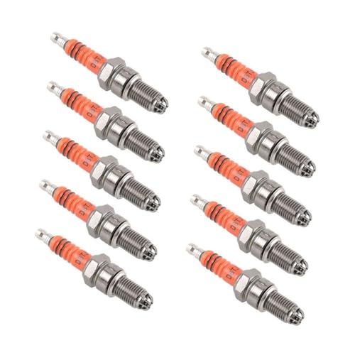 Bougie d'allumage D8TJC à haute étincelle pour moteur de moto 4 temps 10 pièces