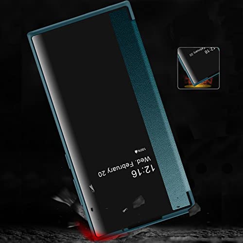Smartphone Protective Thone Flip Capas Compatível com Samsung Galaxy S23 Ultra Case Clear View Windo
