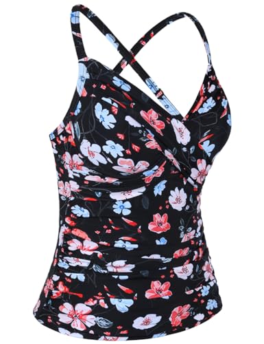 9 Best Tankini with Underwire and Tummy Control: Top Picks for a Flattering Beach Look (2025)! 13 Hilor Women's Underwire Tankini Top Swimwear Twist V Neck Swimsuits for Big Busted Tummy Control Bathing Suits Top Only