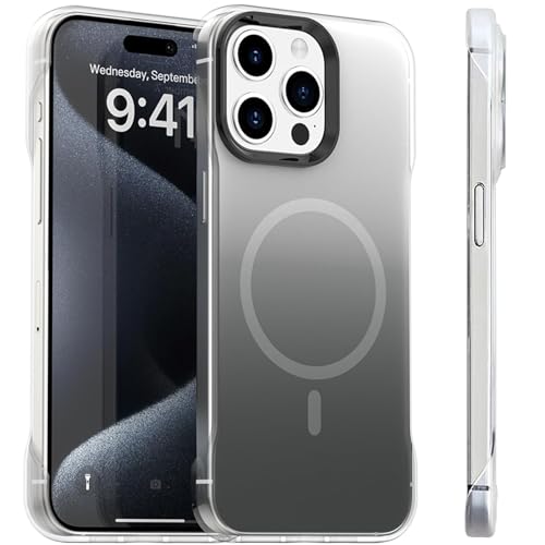 Coque fine sans bordure pour iPhone 16 Pro magnétique MagSafe avec aimant puissant