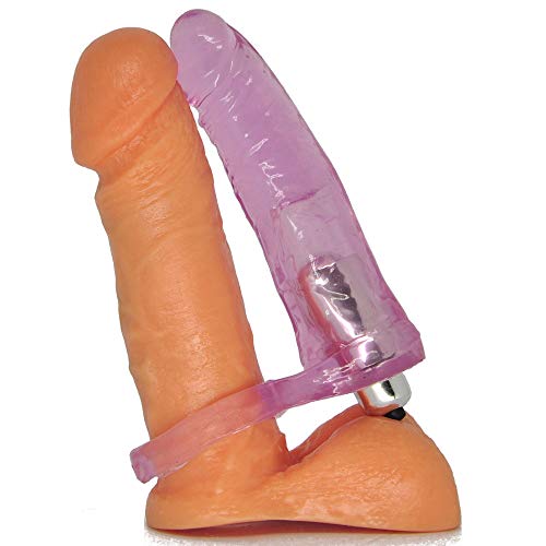 Anel Companheiro Rosa Translúcido com Vibração 12,5 cm x 3,5 cm